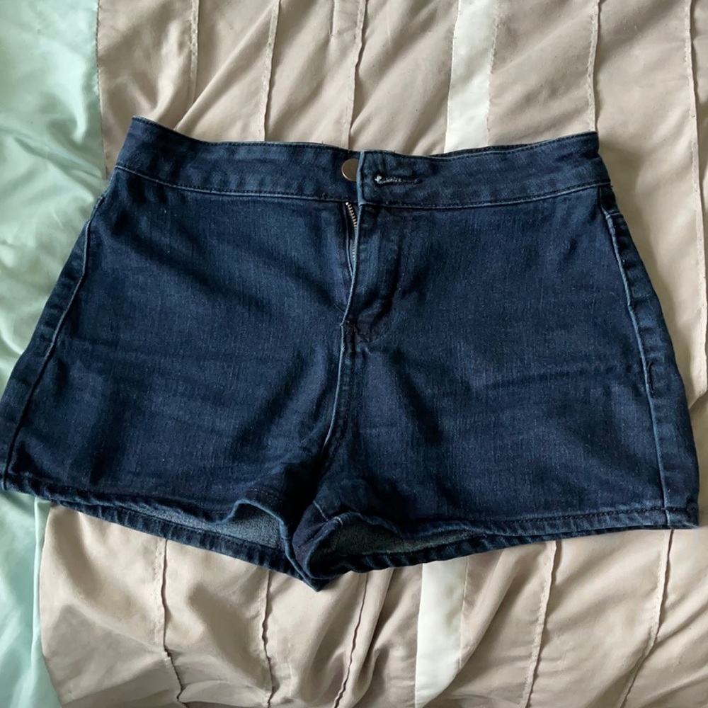 Denim high waisted shorts size 3